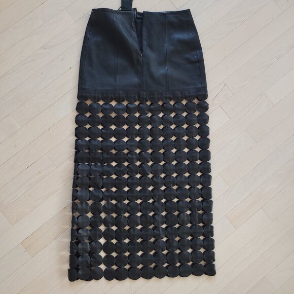 lamarque ! Kali Lamb Leather Maxi Skirt ( S) - Picture 8 of 12